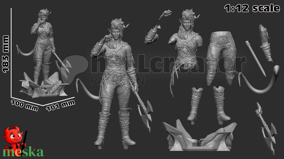 Karlach - Baldur's Gate 3 - művészet - makett, modell - Meska.hu Karlach - Baldur's Gate 3 - művészet - makett, modell - Meska.hu