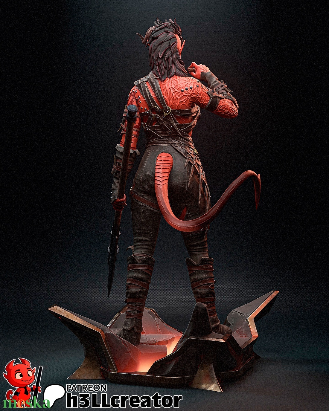 Karlach - Baldur's Gate 3 - művészet - makett, modell - Meska.hu Karlach - Baldur's Gate 3 - művészet - makett, modell - Meska.hu