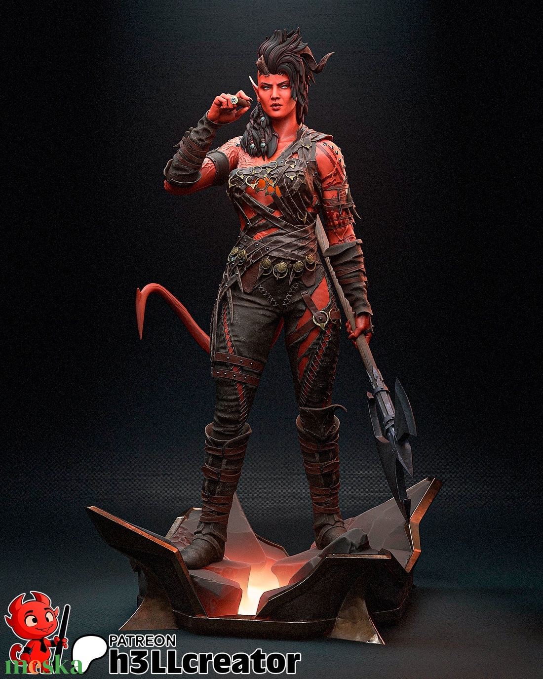 Karlach - Baldur's Gate 3 - művészet - makett, modell - Meska.hu Karlach - Baldur's Gate 3 - művészet - makett, modell - Meska.hu
