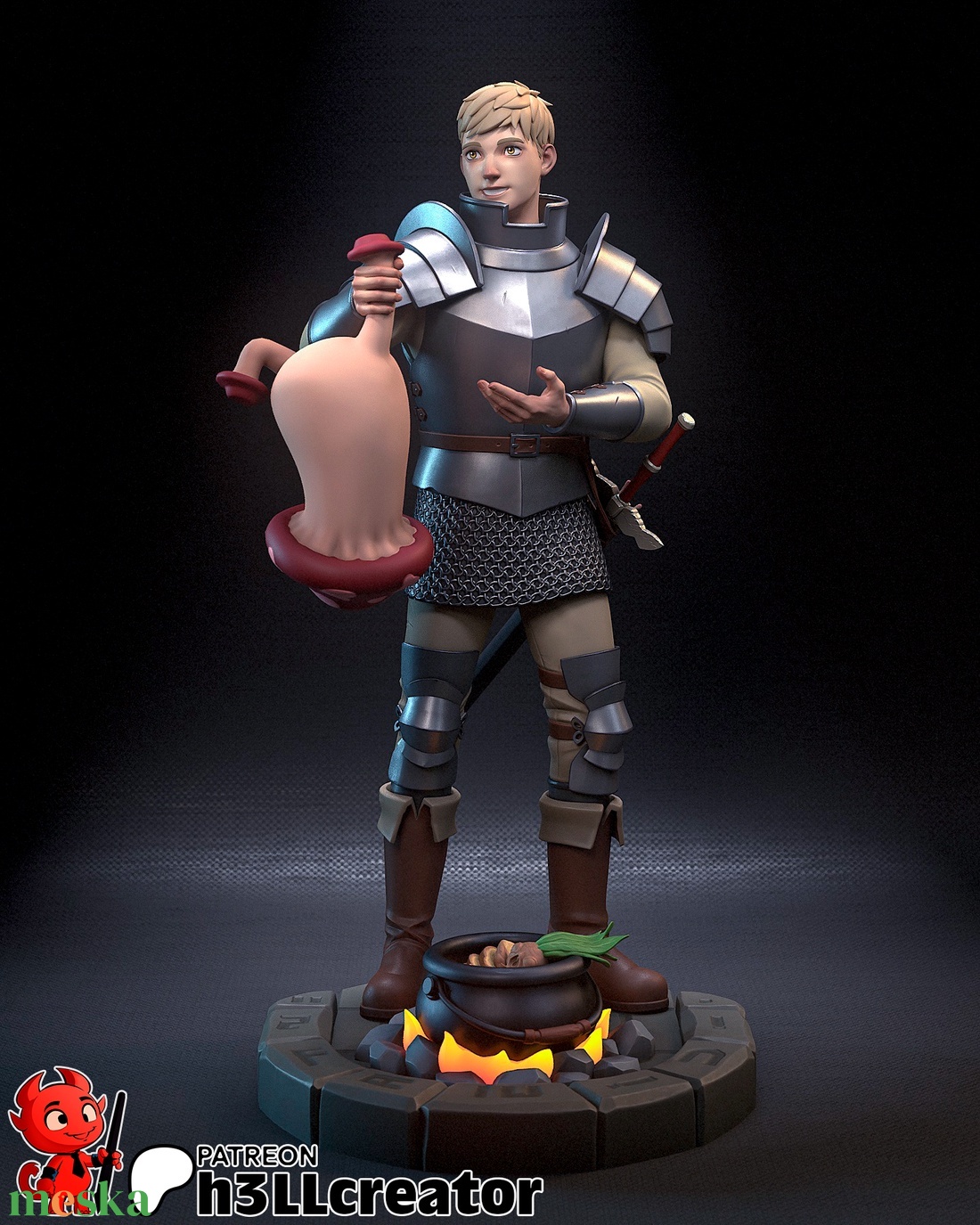 Laios - Delicious in Dungeon - művészet - makett, modell - Meska.hu Laios - Delicious in Dungeon - művészet - makett, modell - Meska.hu