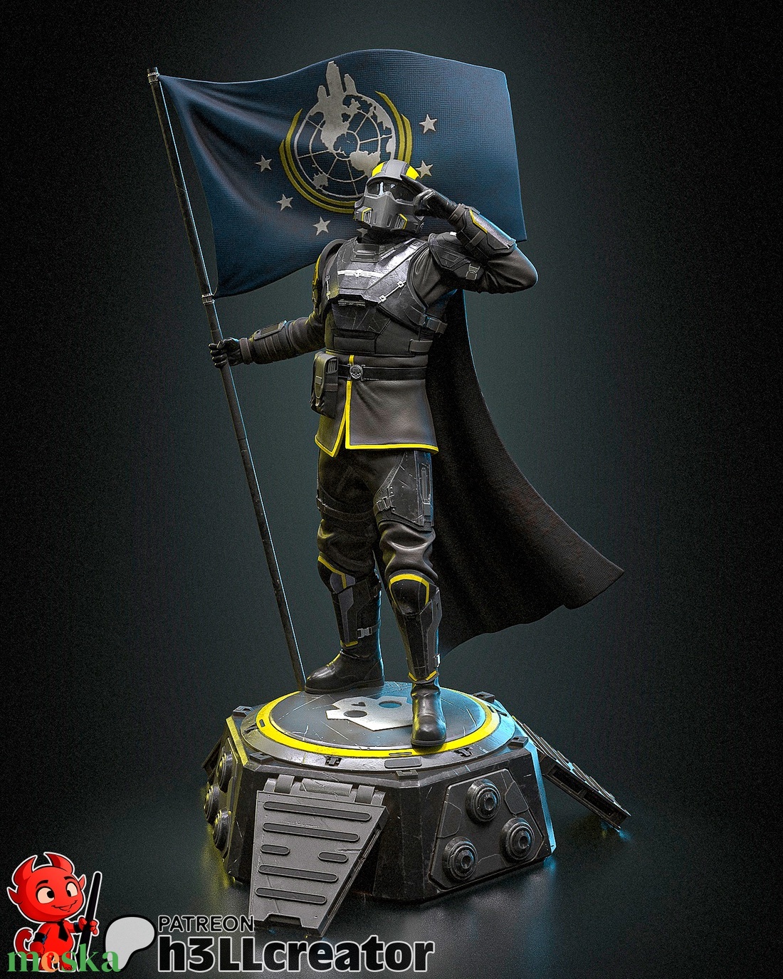 Helldiver - Helldivers 2 - művészet - makett, modell - Meska.hu Helldiver - Helldivers 2 - művészet - makett, modell - Meska.hu
