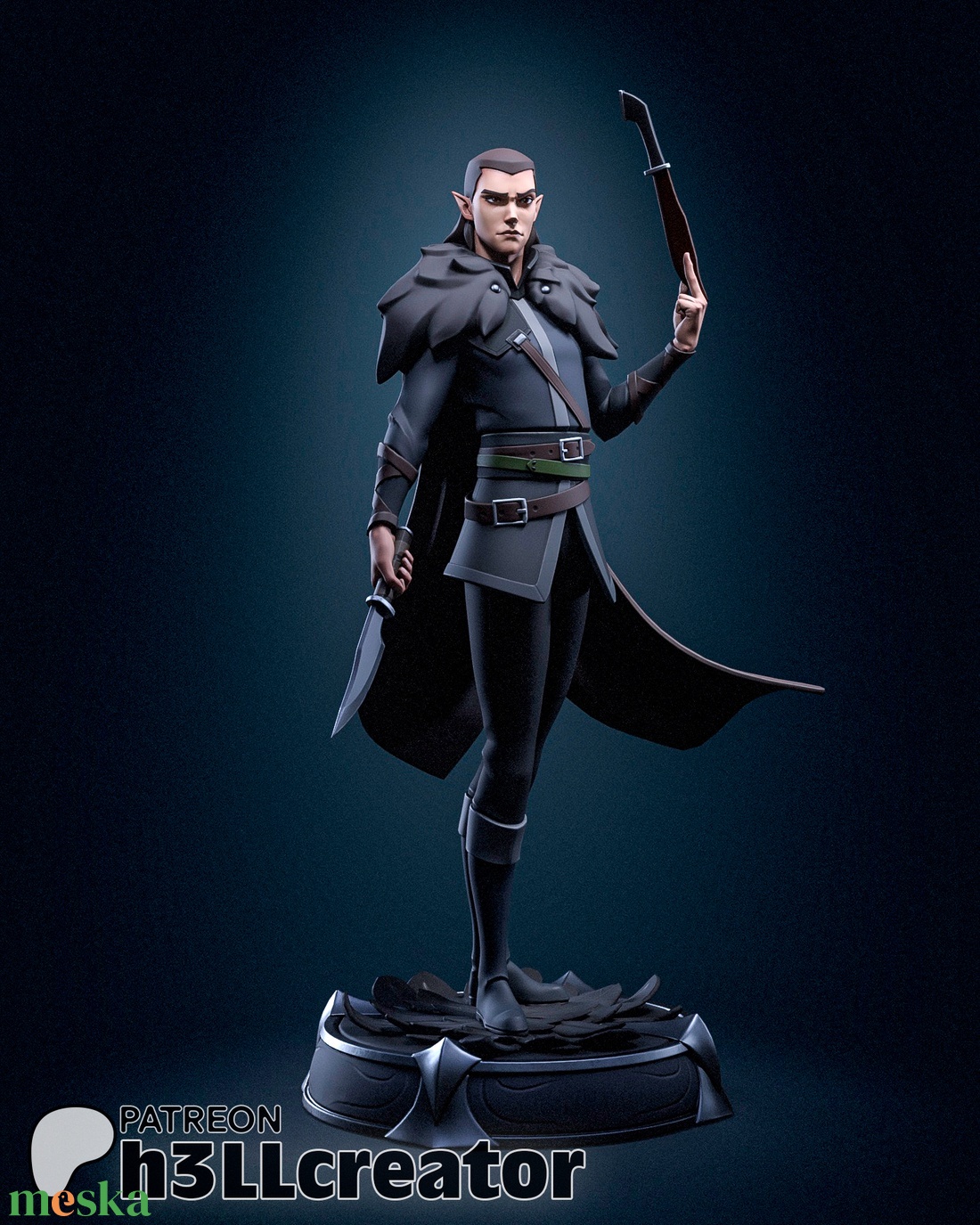 Vax'ilda - Legend of Vox Machina - művészet - makett, modell - Meska.hu Vax'ilda - Legend of Vox Machina - művészet - makett, modell - Meska.hu