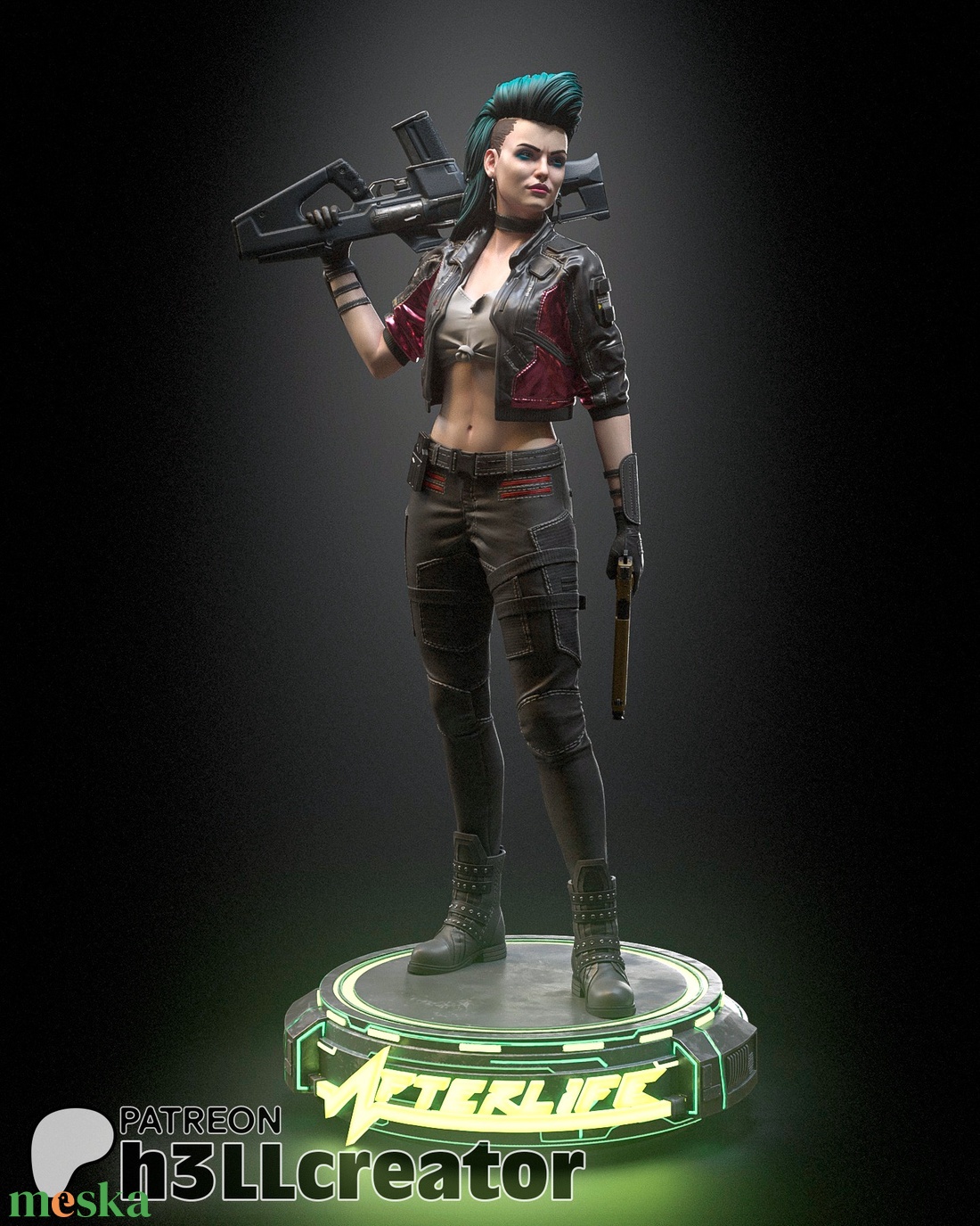 Rogue Amendiares - Cyberpunk 2077 - művészet - makett, modell - Meska.hu Rogue Amendiares - Cyberpunk 2077 - művészet - makett, modell - Meska.hu