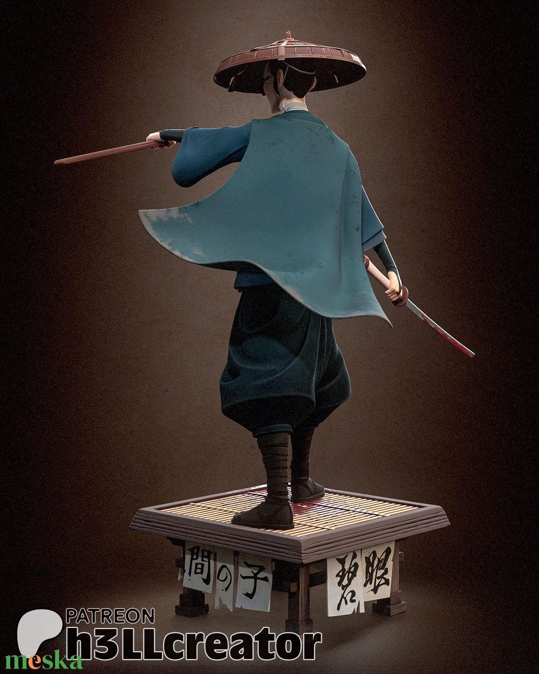 Mizu - Blue Eye Samurai - művészet - makett, modell - Meska.hu Mizu - Blue Eye Samurai - művészet - makett, modell - Meska.hu