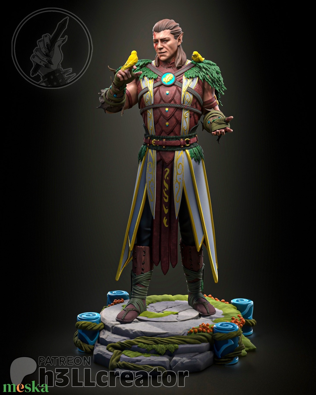 Halsin - Baldur's gate 3 - művészet - makett, modell - Meska.hu Halsin - Baldur's gate 3 - művészet - makett, modell - Meska.hu