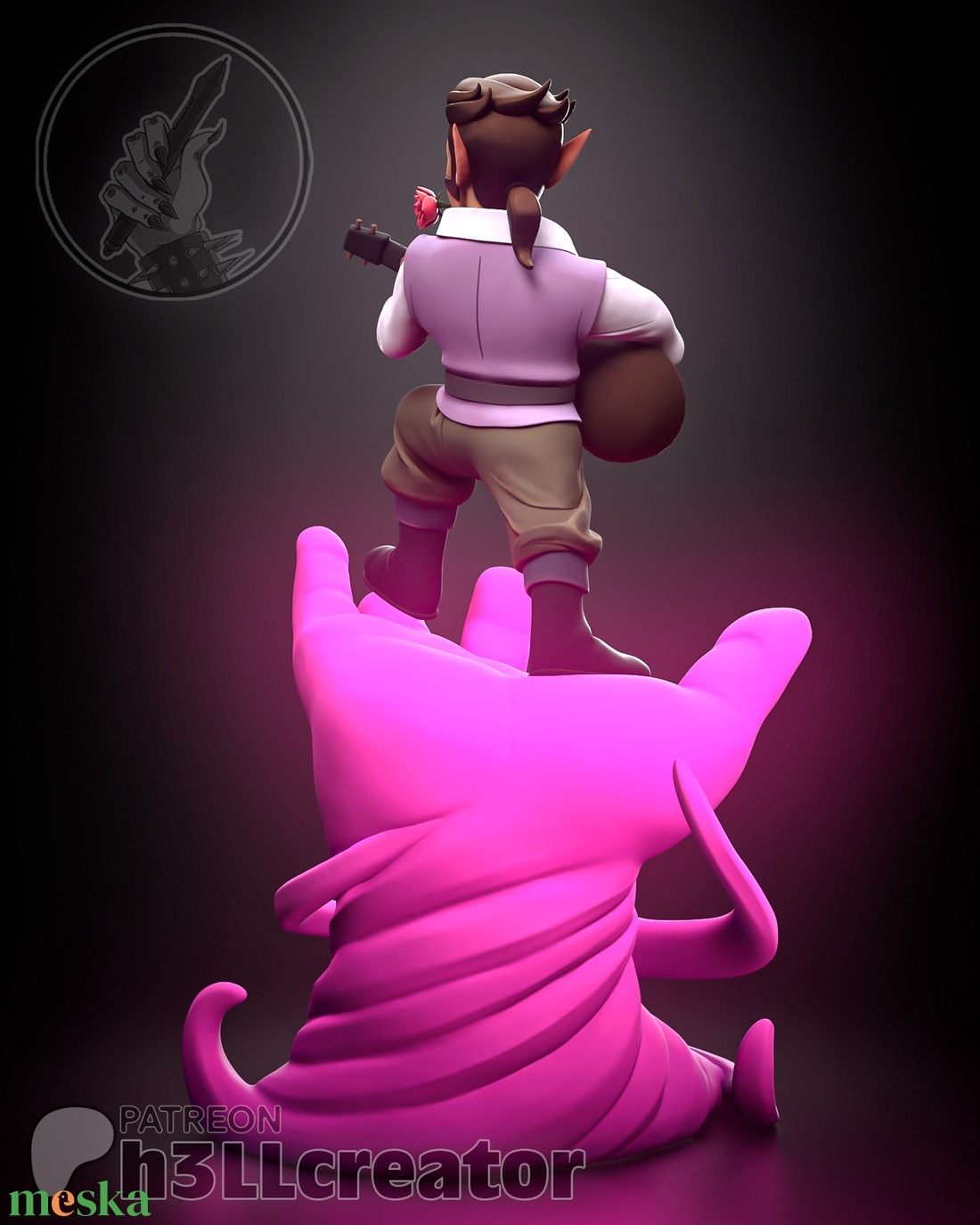 Scanlan - Legend of Vox Machina - művészet - makett, modell - Meska.hu Scanlan - Legend of Vox Machina - művészet - makett, modell - Meska.hu