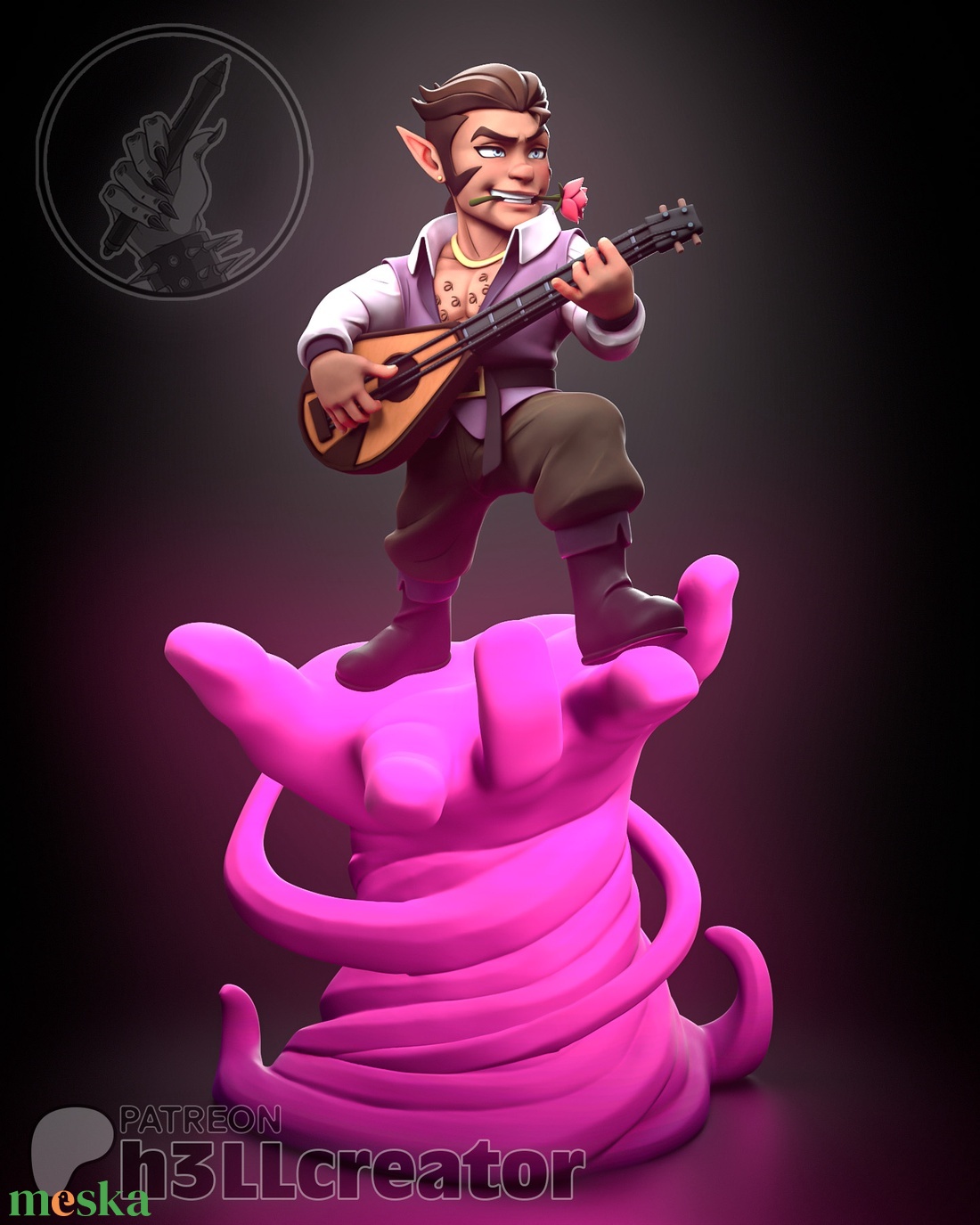 Scanlan - Legend of Vox Machina - művészet - makett, modell - Meska.hu Scanlan - Legend of Vox Machina - művészet - makett, modell - Meska.hu