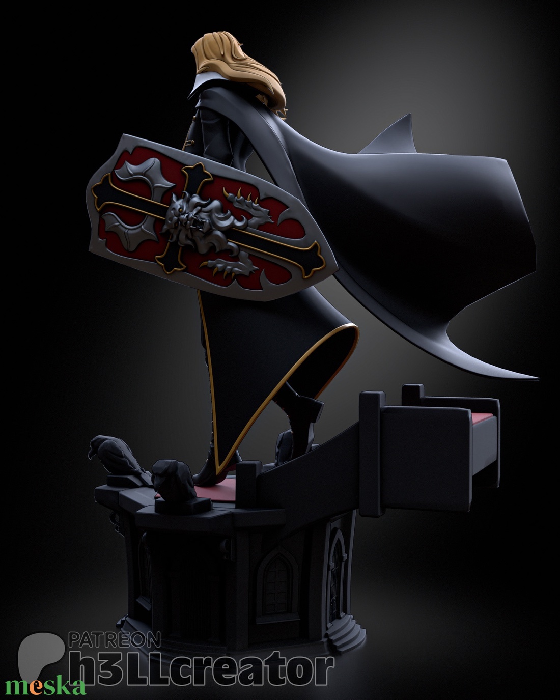 Alucard - Castlevania - művészet - makett, modell - Meska.hu Alucard - Castlevania - művészet - makett, modell - Meska.hu