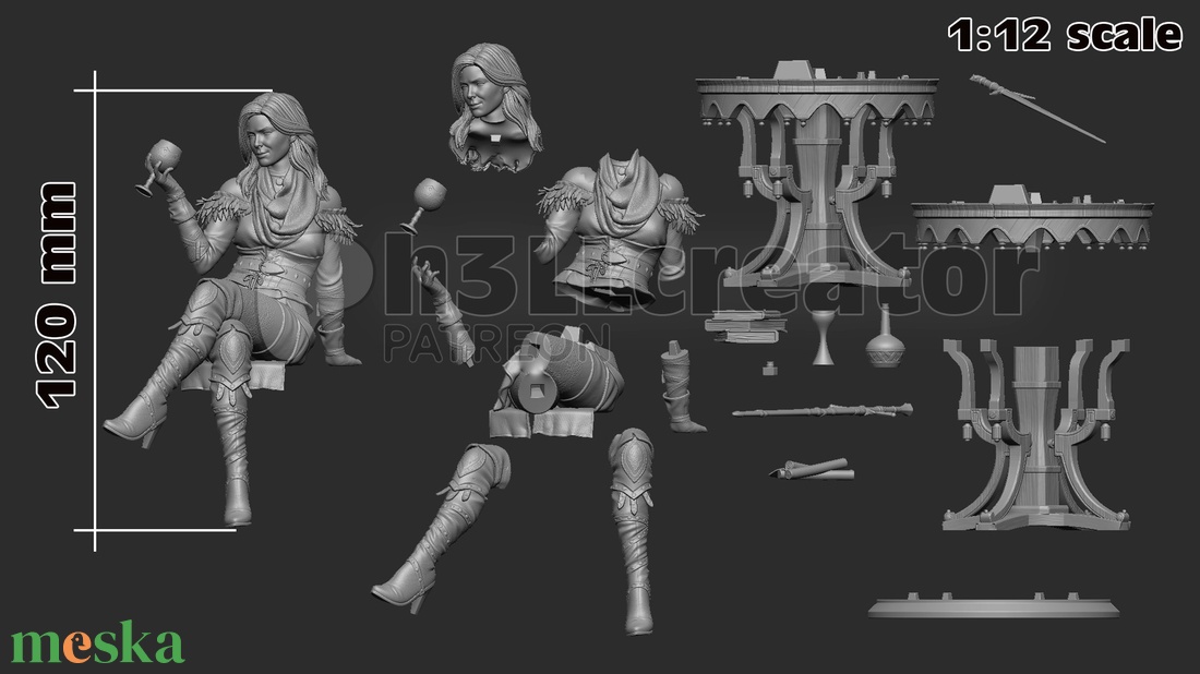 Yennefer - Witcher 3 - művészet - makett, modell - Meska.hu Yennefer - Witcher 3 - művészet - makett, modell - Meska.hu