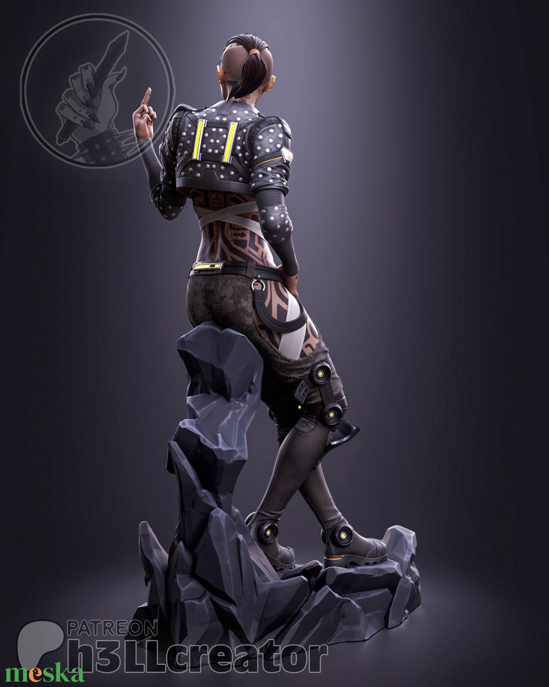 Jack - Mass Effect 3 - művészet - makett, modell - Meska.hu Jack - Mass Effect 3 - művészet - makett, modell - Meska.hu