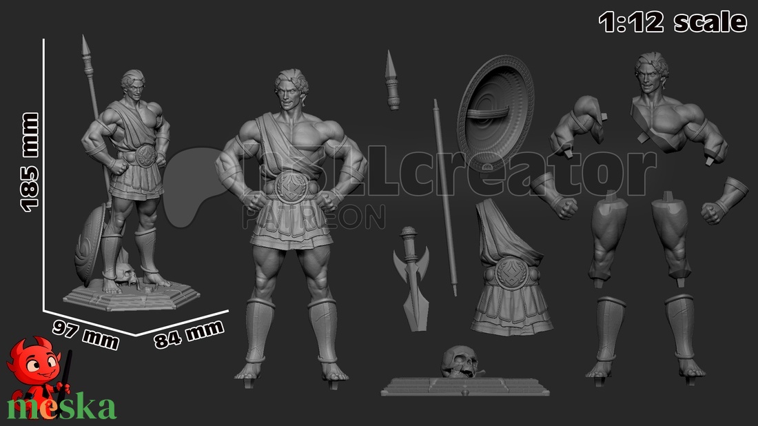Theseus - Hades - művészet - makett, modell - Meska.hu Theseus - Hades - művészet - makett, modell - Meska.hu