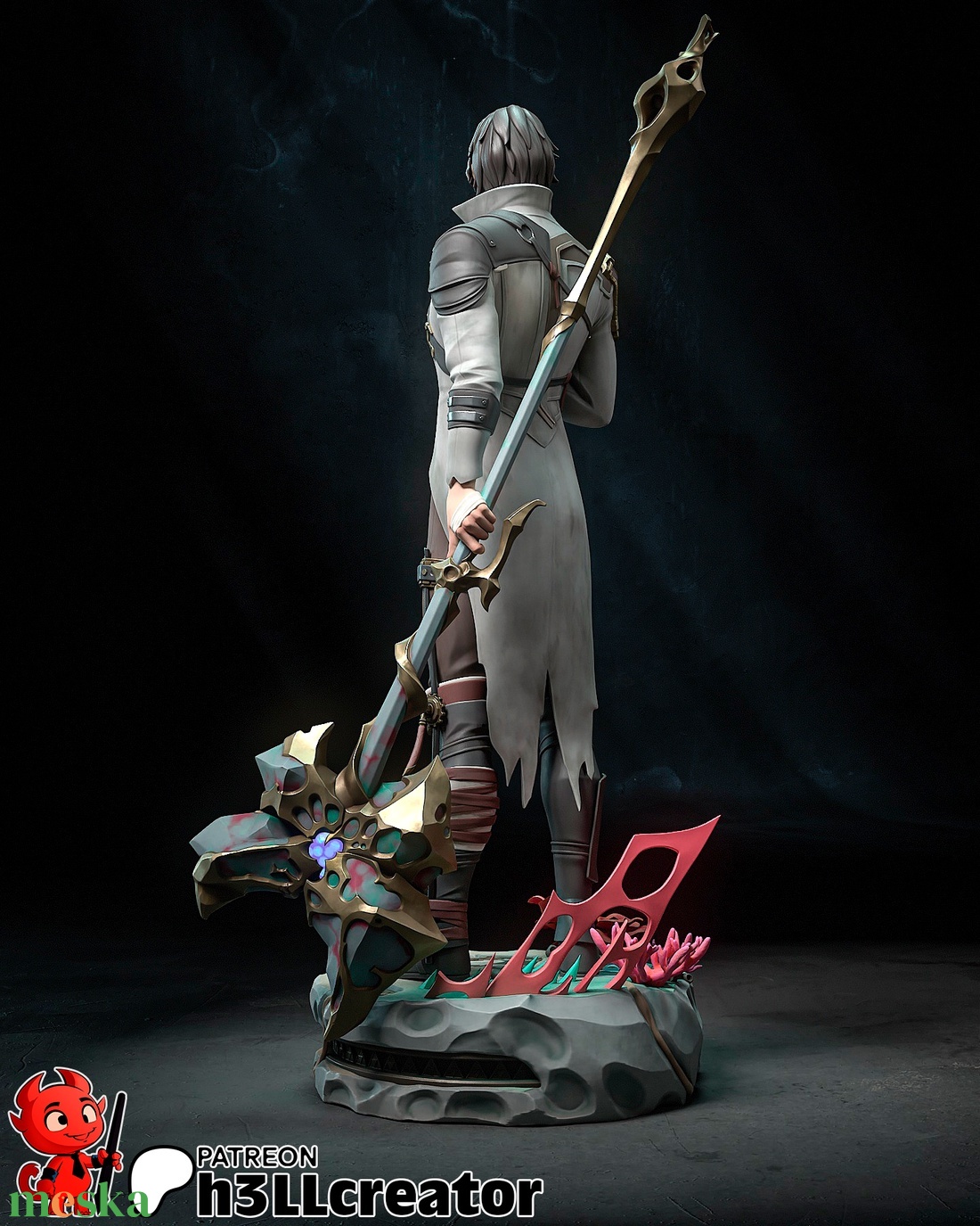 Jayce - League of Legends Arcane s2 - művészet - makett, modell - Meska.hu Jayce - League of Legends Arcane s2 - művészet - makett, modell - Meska.hu