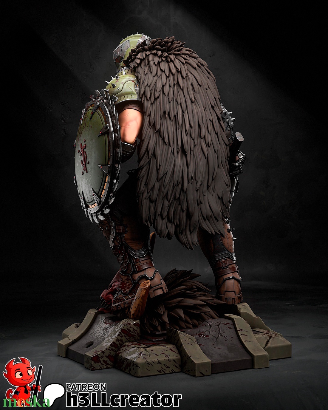 Doom guy - DOOM: The Dark Ages - művészet - makett, modell - Meska.hu Doom guy - DOOM: The Dark Ages - művészet - makett, modell - Meska.hu