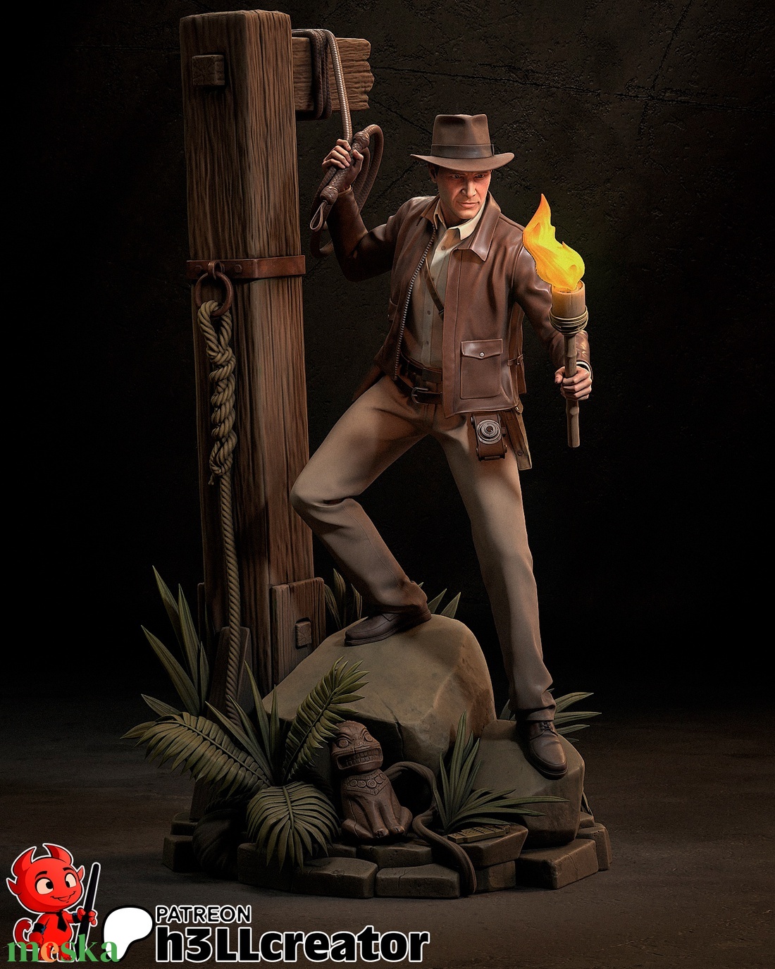 Indiana Jones - Indiana Jones - művészet - makett, modell - Meska.hu Indiana Jones - Indiana Jones - művészet - makett, modell - Meska.hu