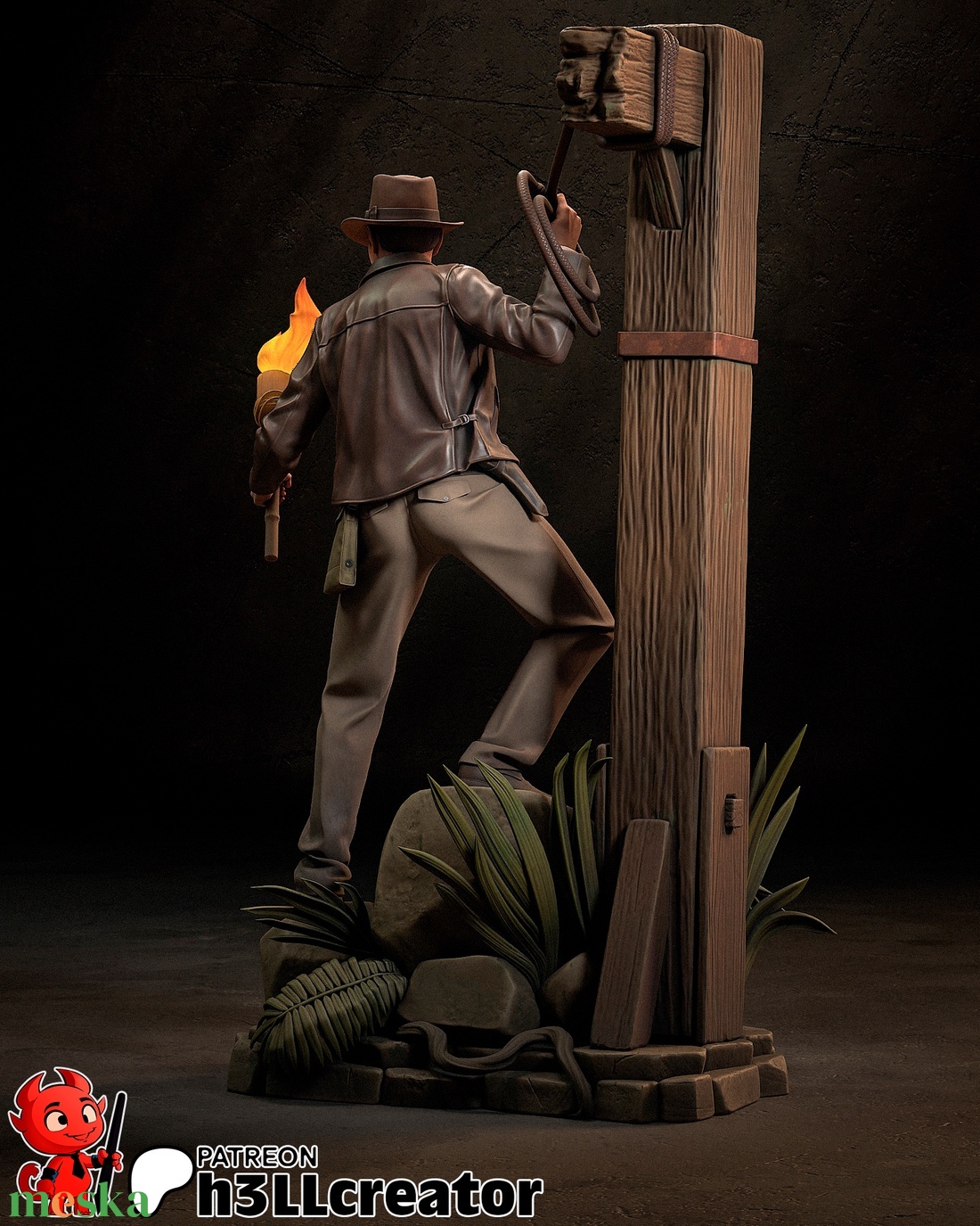 Indiana Jones - Indiana Jones - művészet - makett, modell - Meska.hu Indiana Jones - Indiana Jones - művészet - makett, modell - Meska.hu