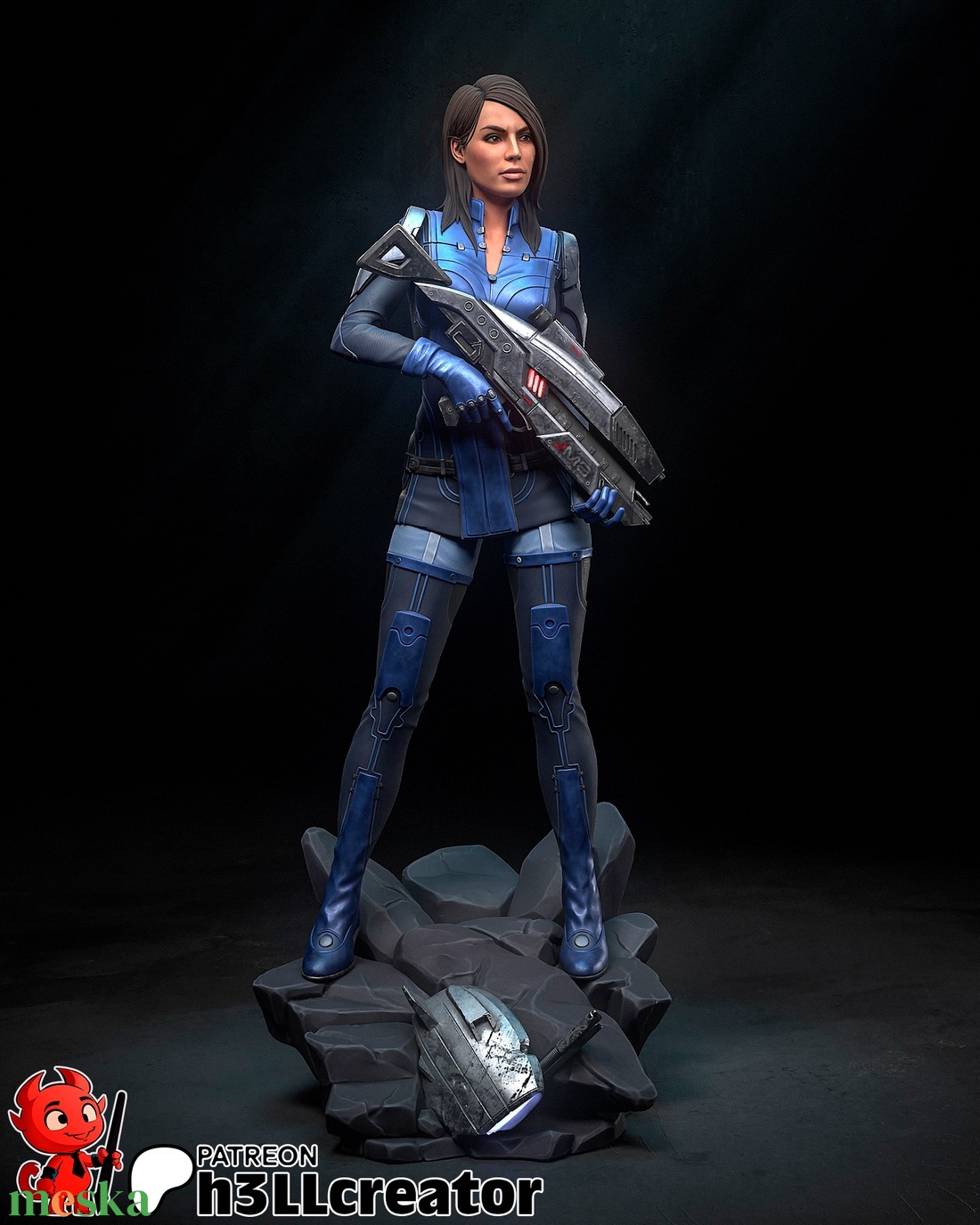 Ashley Williams - Mass Effect - művészet - makett, modell - Meska.hu Ashley Williams - Mass Effect - művészet - makett, modell - Meska.hu