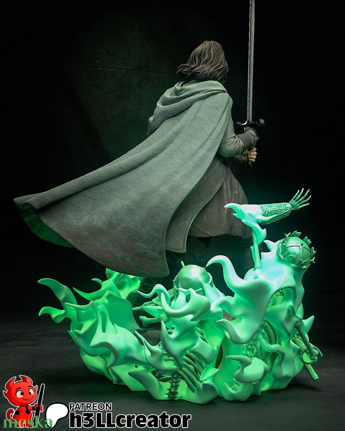 Aragorn - The Lord of the Rings - művészet - makett, modell - Meska.hu Aragorn - The Lord of the Rings - művészet - makett, modell - Meska.hu