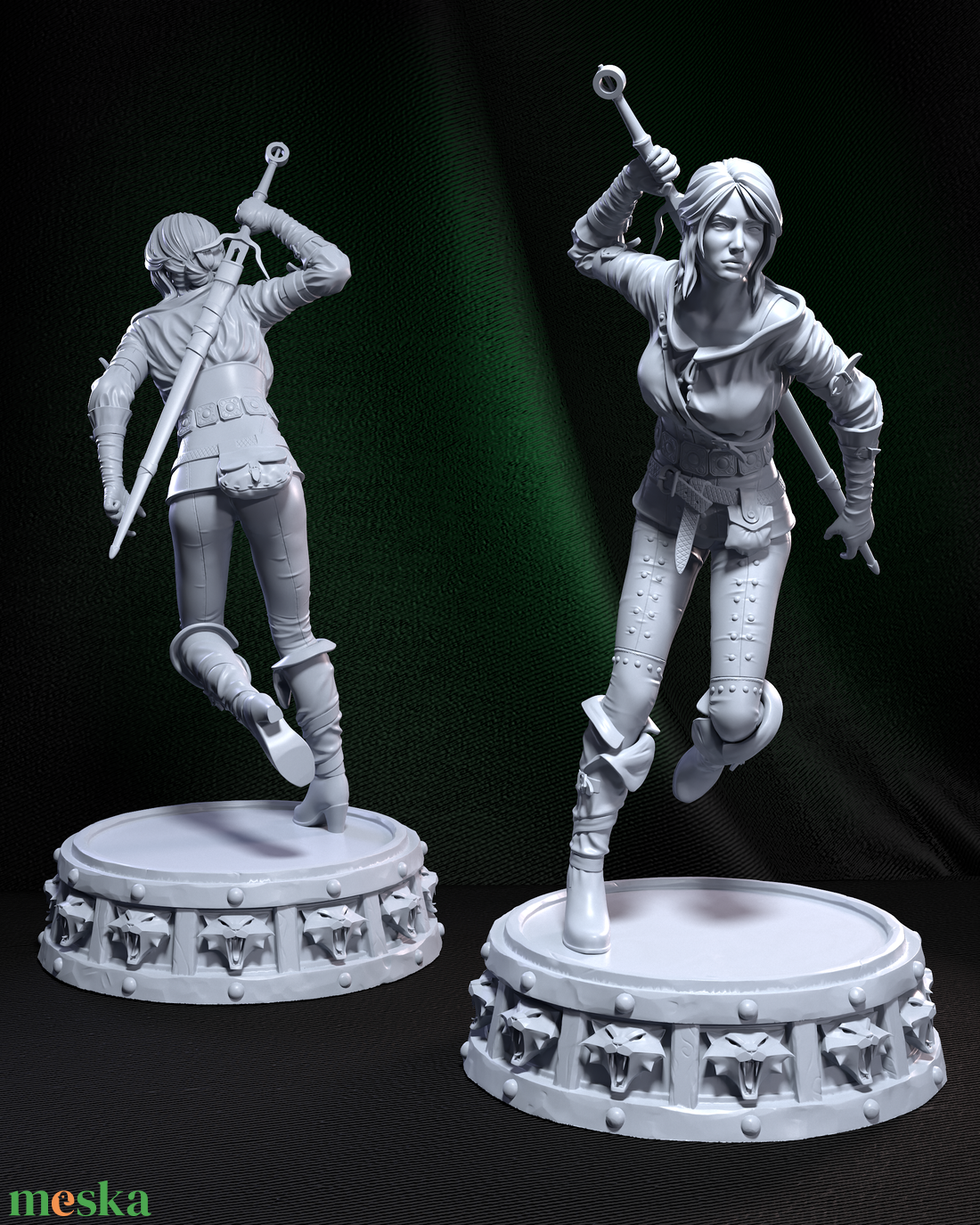 Ciri - Witcher 3 - művészet - makett, modell - Meska.hu Ciri - Witcher 3 - művészet - makett, modell - Meska.hu
