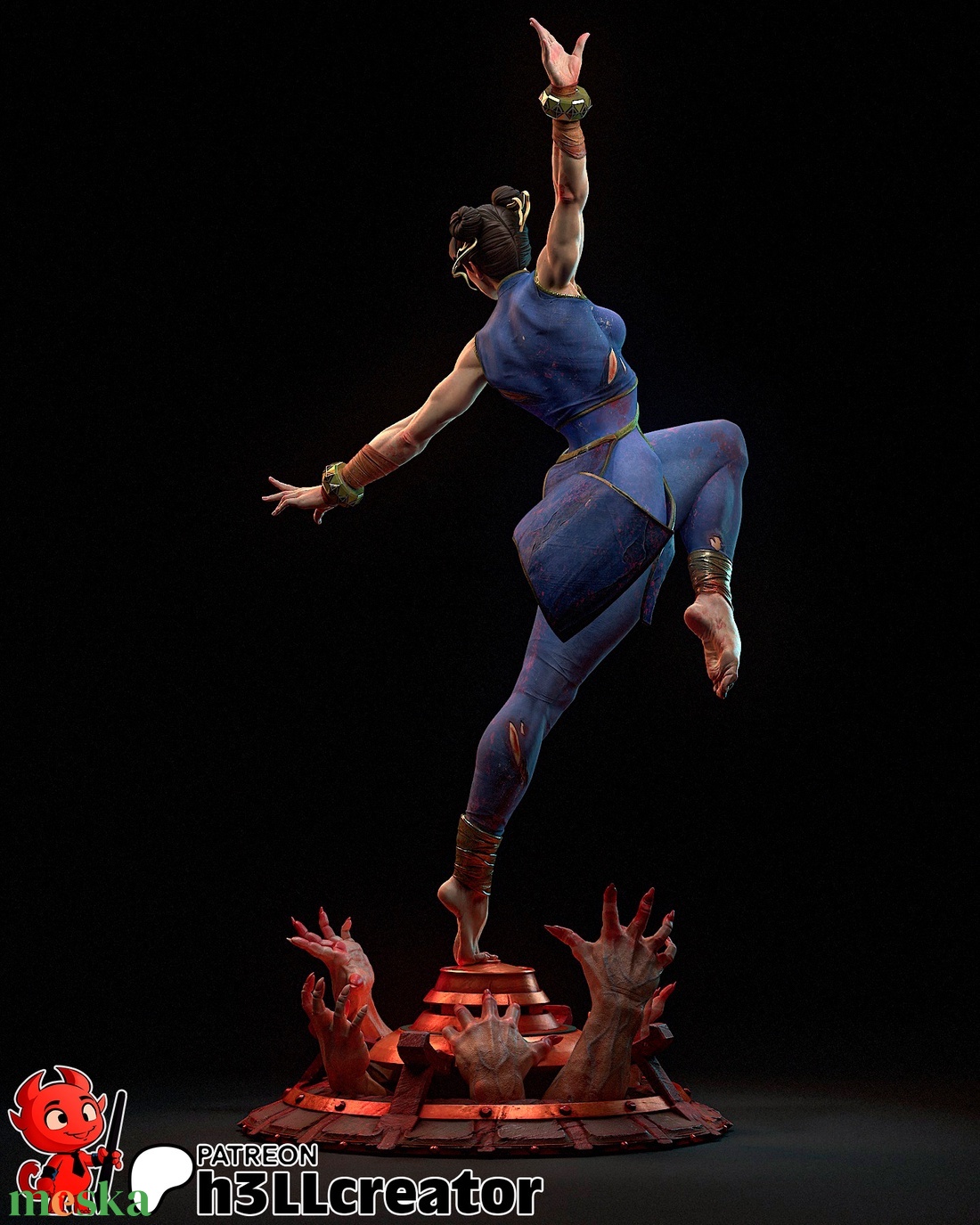 Chun Li - StreetFighter - művészet - makett, modell - Meska.hu