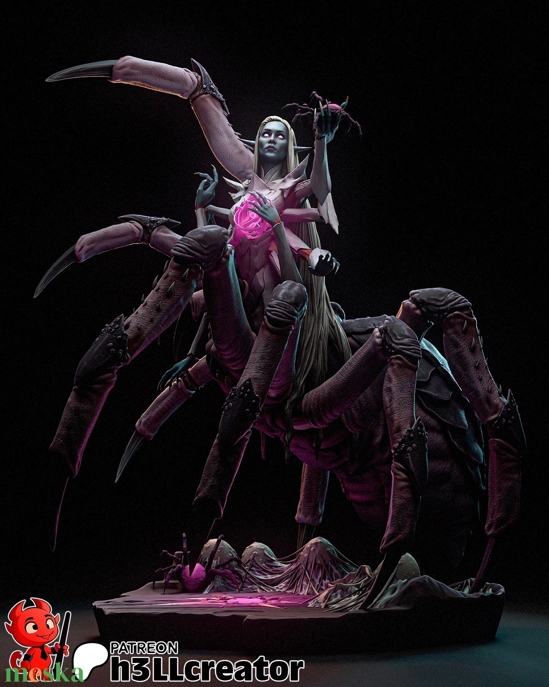 Lolth - Dungeons and Dragons - művészet - makett, modell - Meska.hu Lolth - Dungeons and Dragons - művészet - makett, modell - Meska.hu