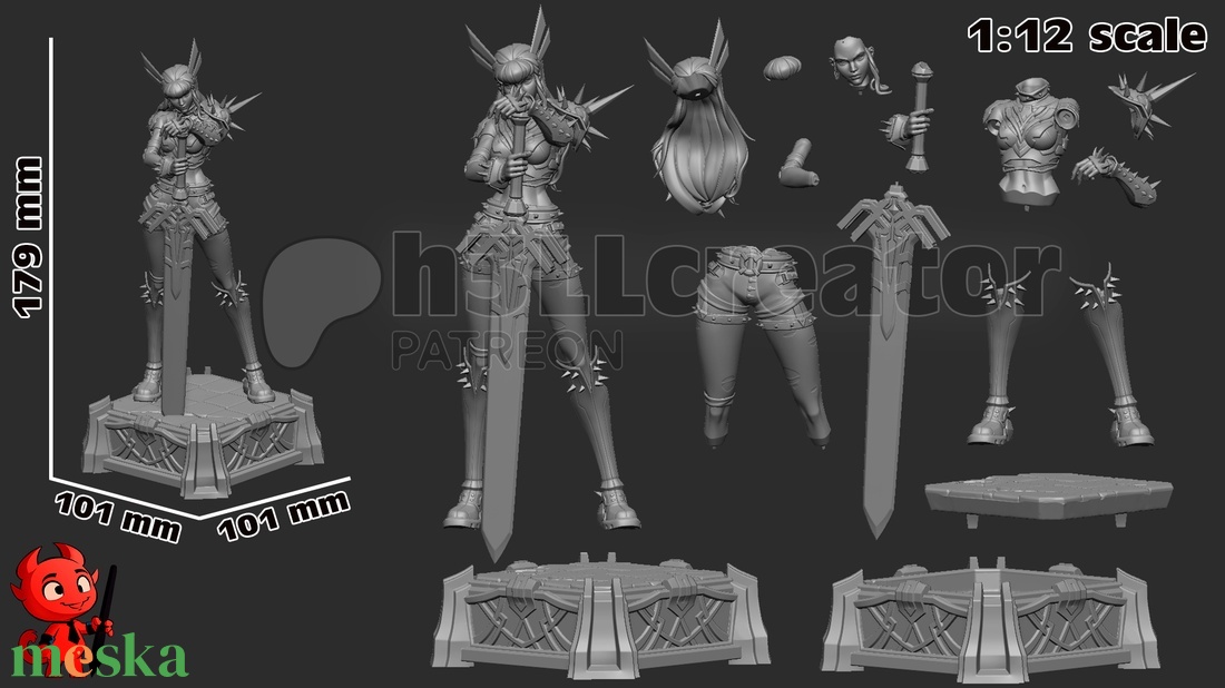 Magik - Marvel Rivals - művészet - makett, modell - Meska.hu Magik - Marvel Rivals - művészet - makett, modell - Meska.hu