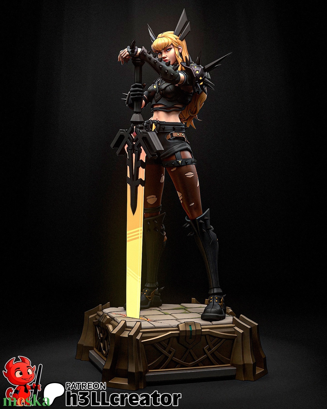 Magik - Marvel Rivals - művészet - makett, modell - Meska.hu Magik - Marvel Rivals - művészet - makett, modell - Meska.hu