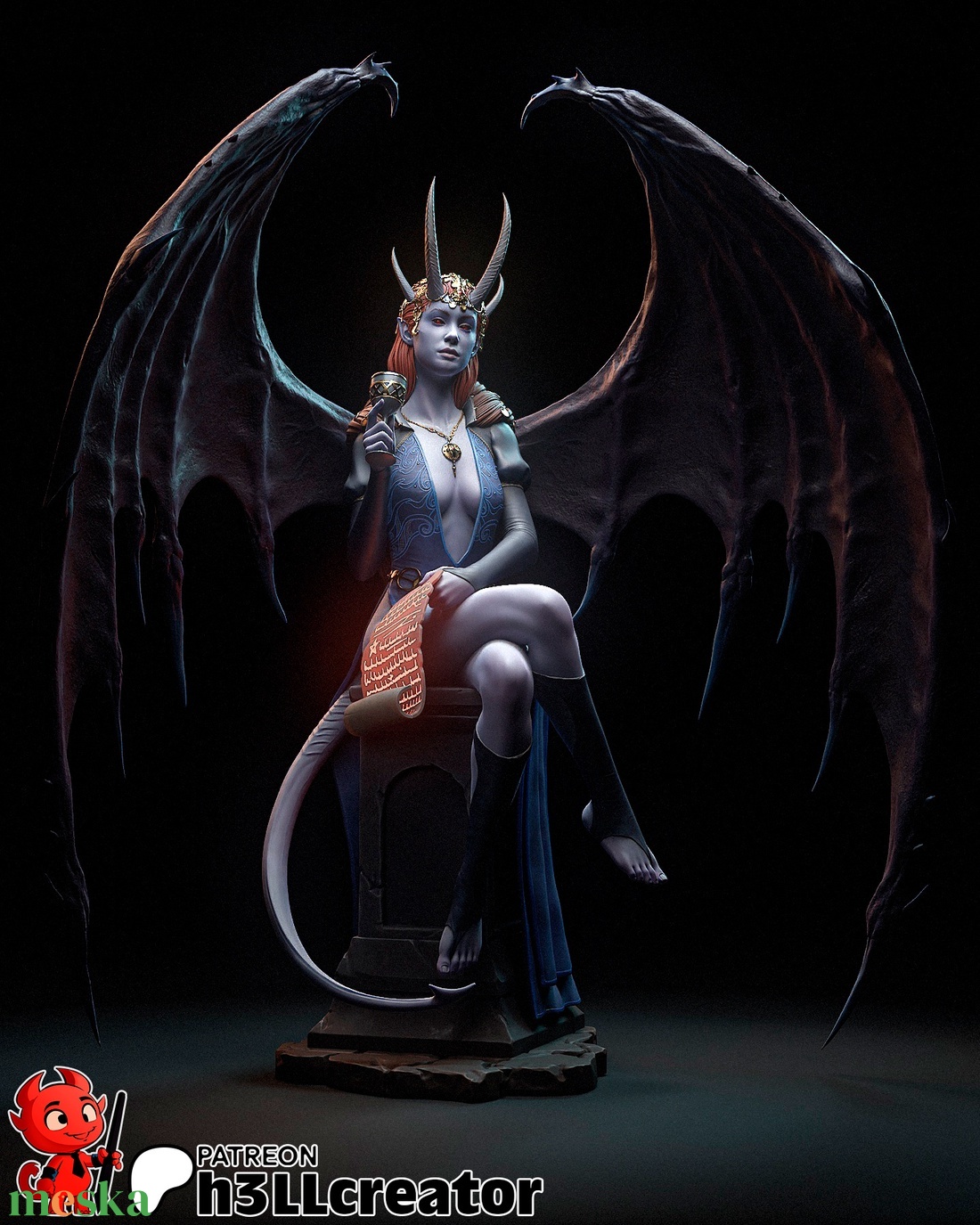Mizora - Baldur's Gate 3 - művészet - makett, modell - Meska.hu Mizora - Baldur's Gate 3 - művészet - makett, modell - Meska.hu