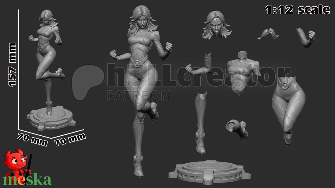 Invisible Woman - Marvel Rivals - művészet - makett, modell - Meska.hu Invisible Woman - Marvel Rivals - művészet - makett, modell - Meska.hu