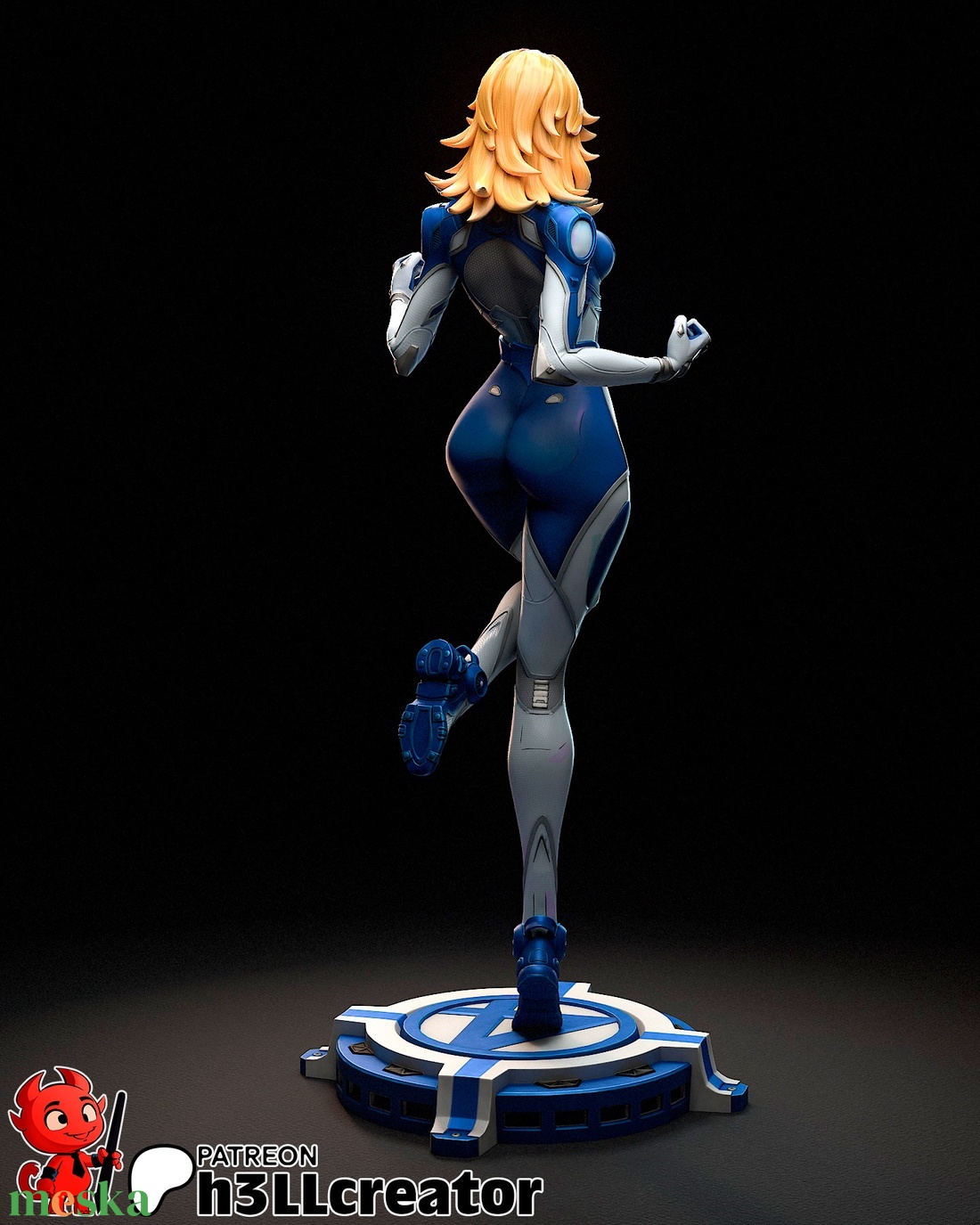 Invisible Woman - Marvel Rivals - művészet - makett, modell - Meska.hu Invisible Woman - Marvel Rivals - művészet - makett, modell - Meska.hu
