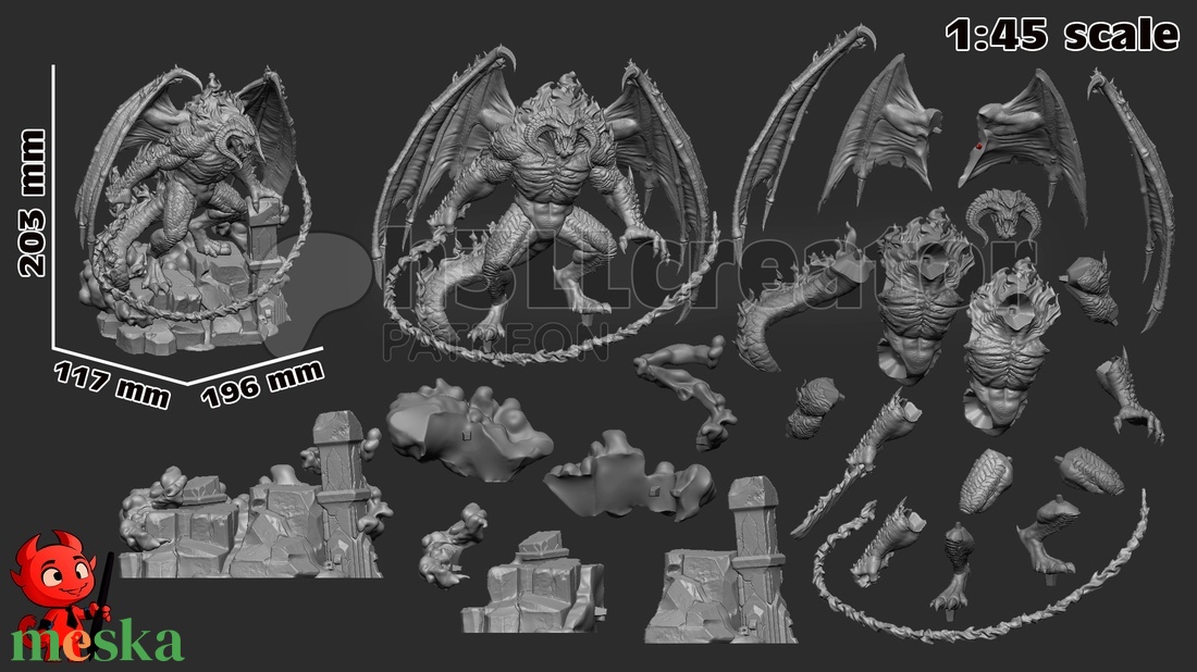 Balrog - The Lord of the Rings - művészet - makett, modell - Meska.hu Balrog - The Lord of the Rings - művészet - makett, modell - Meska.hu