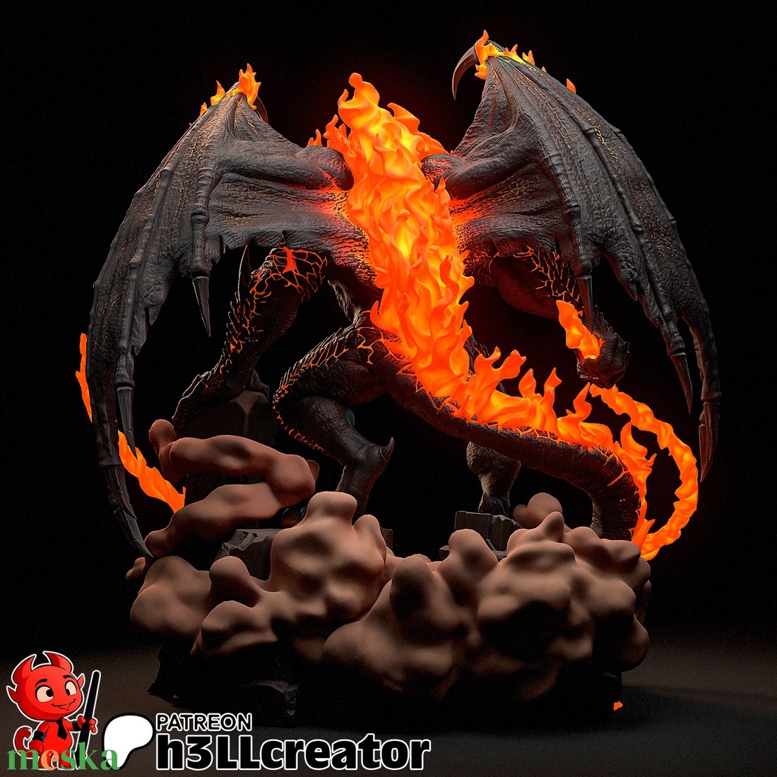 Balrog - The Lord of the Rings - művészet - makett, modell - Meska.hu Balrog - The Lord of the Rings - művészet - makett, modell - Meska.hu