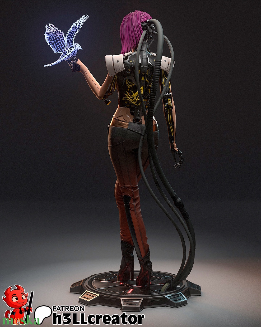 Songbird - Cyberpunk 2077: Phantom Liberty - művészet - makett, modell - Meska.hu Songbird - Cyberpunk 2077: Phantom Liberty - művészet - makett, modell - Meska.hu