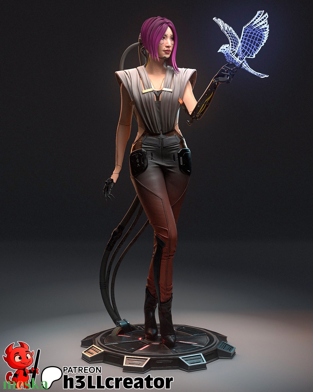 Songbird - Cyberpunk 2077: Phantom Liberty - művészet - makett, modell - Meska.hu Songbird - Cyberpunk 2077: Phantom Liberty - művészet - makett, modell - Meska.hu