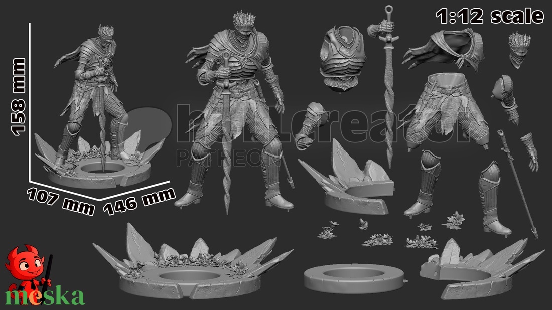 Soul of Cinder - Dark Souls III - művészet - makett, modell - Meska.hu Soul of Cinder - Dark Souls III - művészet - makett, modell - Meska.hu