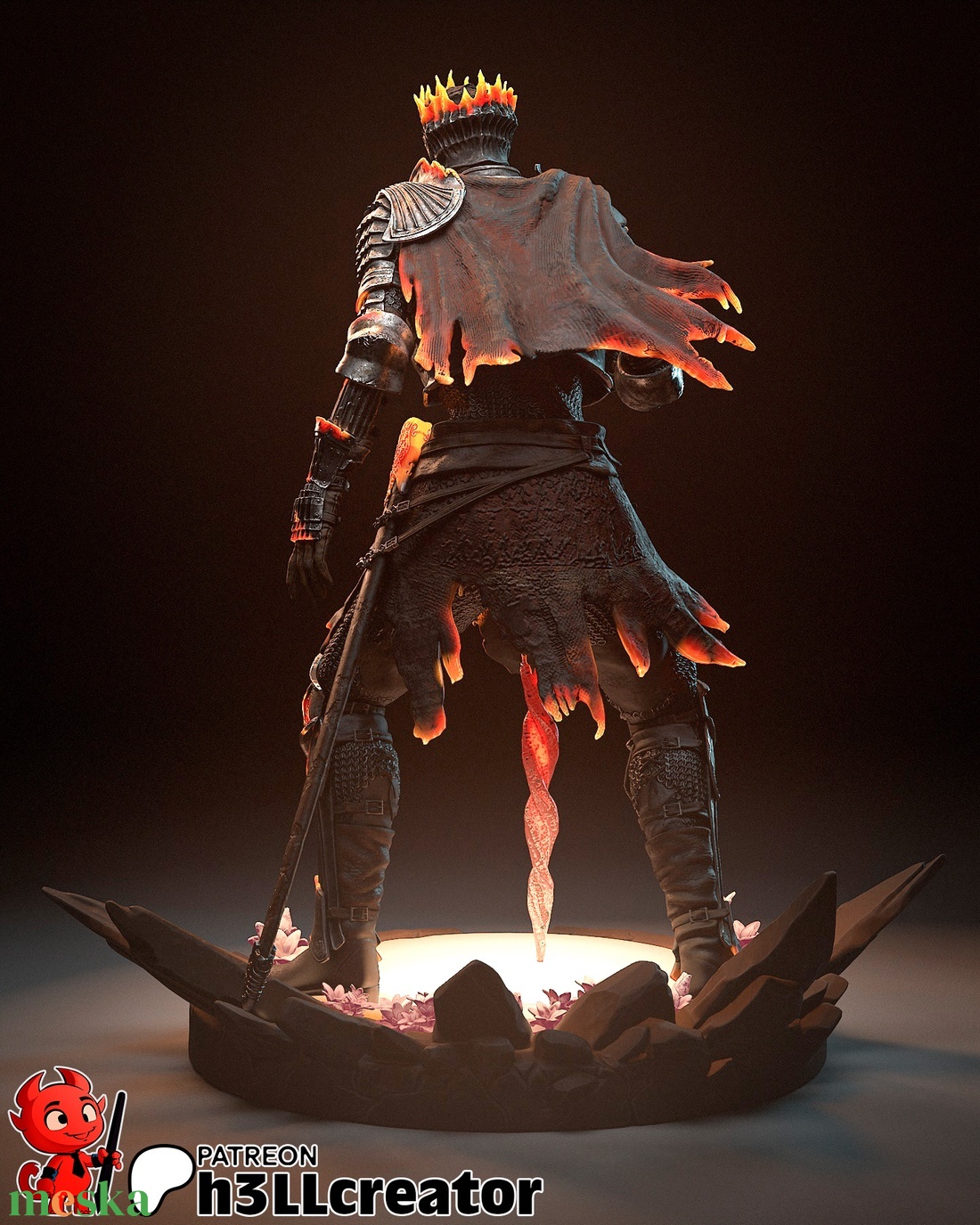 Soul of Cinder - Dark Souls III - művészet - makett, modell - Meska.hu Soul of Cinder - Dark Souls III - művészet - makett, modell - Meska.hu