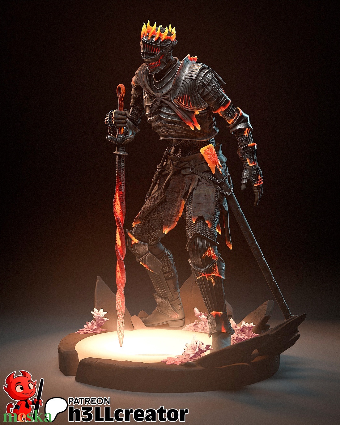 Soul of Cinder - Dark Souls III - művészet - makett, modell - Meska.hu Soul of Cinder - Dark Souls III - művészet - makett, modell - Meska.hu