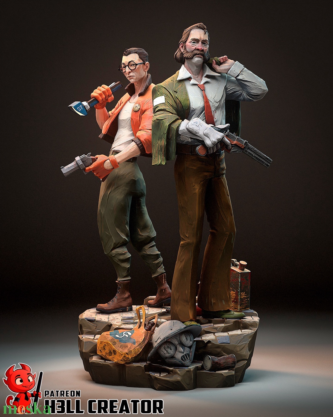 Harry or Kim - Disco Elysium - művészet - makett, modell - Meska.hu Harry or Kim - Disco Elysium - művészet - makett, modell - Meska.hu
