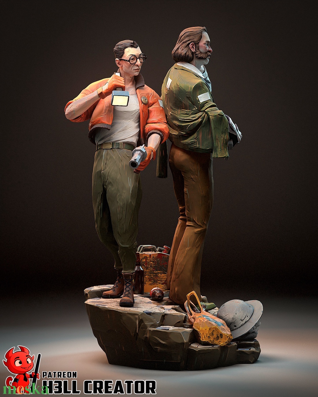 Harry or Kim - Disco Elysium - művészet - makett, modell - Meska.hu Harry or Kim - Disco Elysium - művészet - makett, modell - Meska.hu