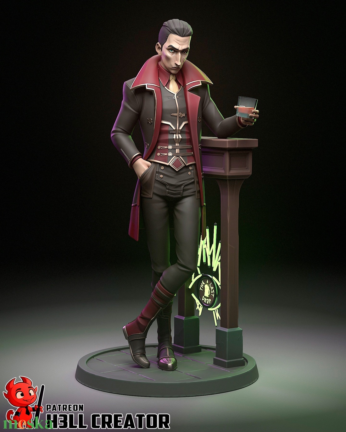 Silco - League of Legends Arcane - művészet - makett, modell - Meska.hu Silco - League of Legends Arcane - művészet - makett, modell - Meska.hu
