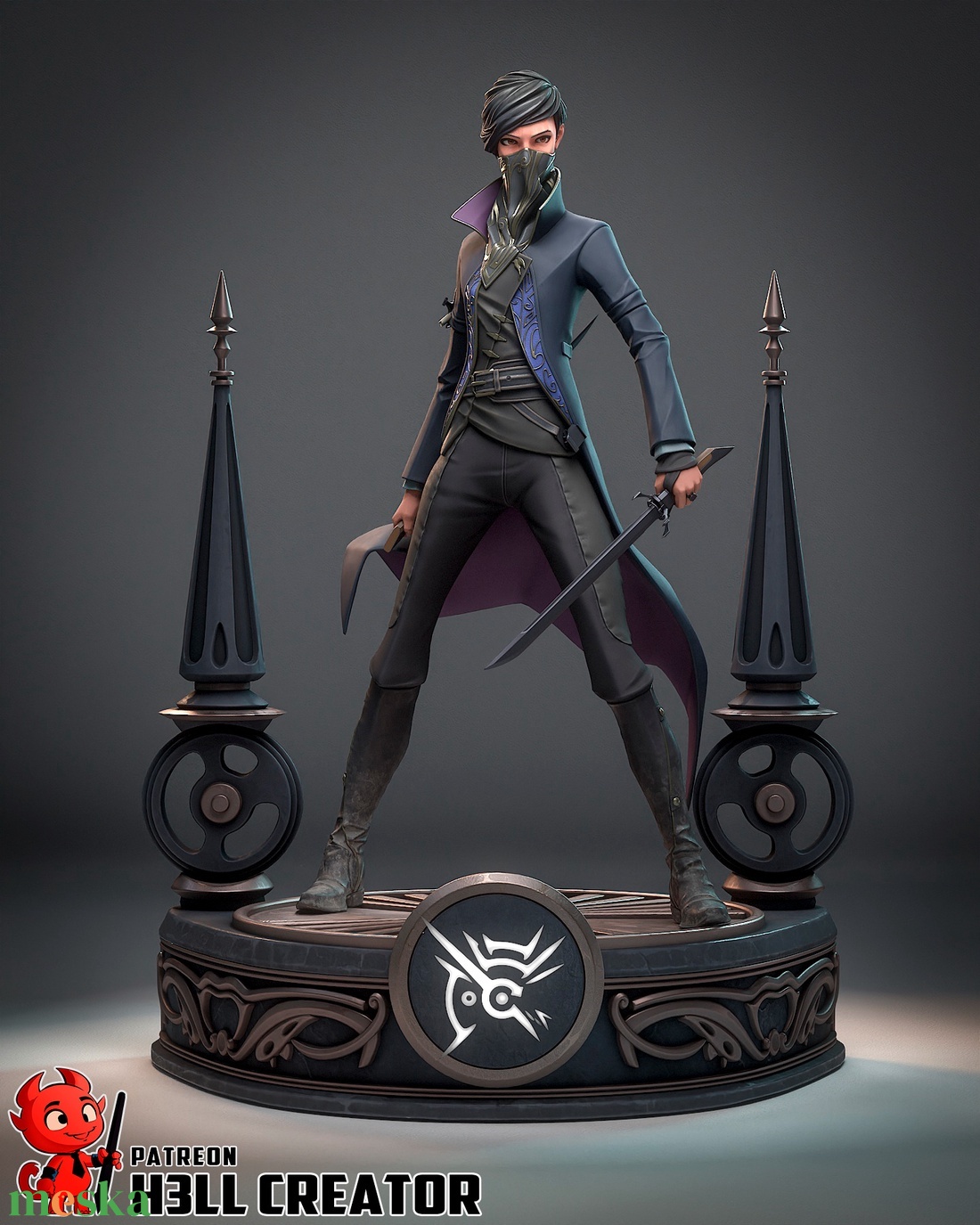 Emily Kaldwin - Dishonored 2 - művészet - makett, modell - Meska.hu Emily Kaldwin - Dishonored 2 - művészet - makett, modell - Meska.hu