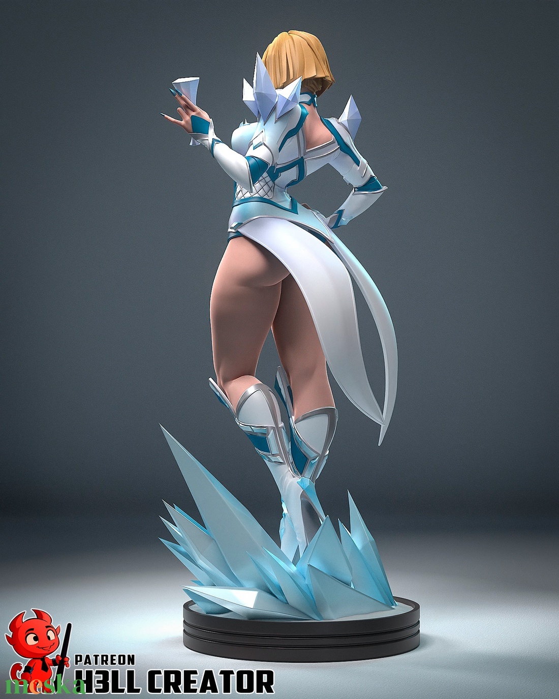Emma Frost - Marvel Rivals - művészet - makett, modell - Meska.hu