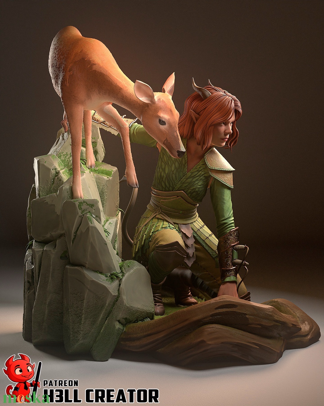 Doric - DnD Honor Among Thieves - művészet - makett, modell - Meska.hu Doric - DnD Honor Among Thieves - művészet - makett, modell - Meska.hu