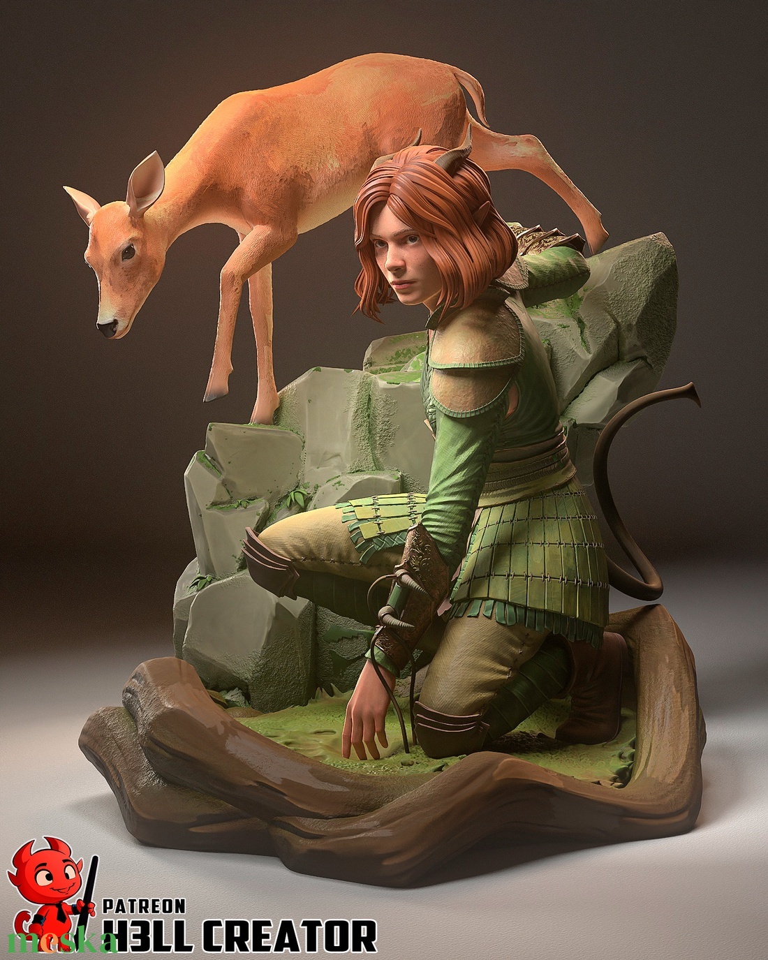 Doric - DnD Honor Among Thieves - művészet - makett, modell - Meska.hu Doric - DnD Honor Among Thieves - művészet - makett, modell - Meska.hu