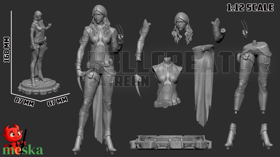 X-23 - X-Men - művészet - makett, modell - Meska.hu X-23 - X-Men - művészet - makett, modell - Meska.hu