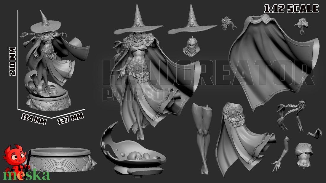 Hecate - Hades 2 - művészet - makett, modell - Meska.hu Hecate - Hades 2 - művészet - makett, modell - Meska.hu