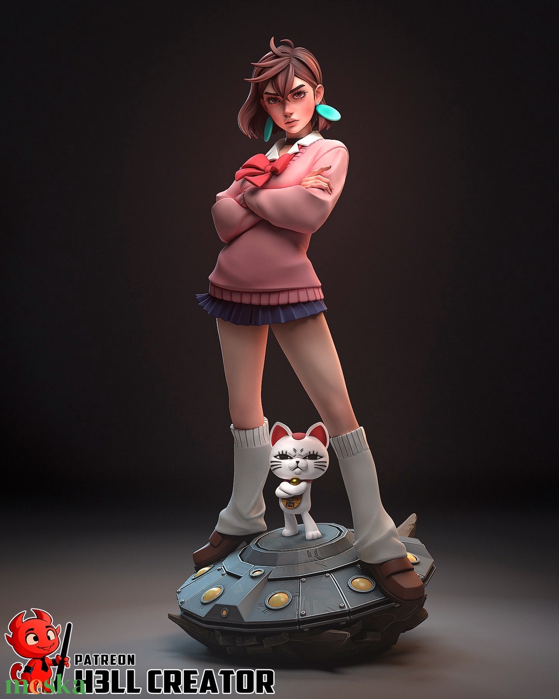 Momo Ayase - DanDaDan - művészet - makett, modell - Meska.hu Momo Ayase - DanDaDan - művészet - makett, modell - Meska.hu