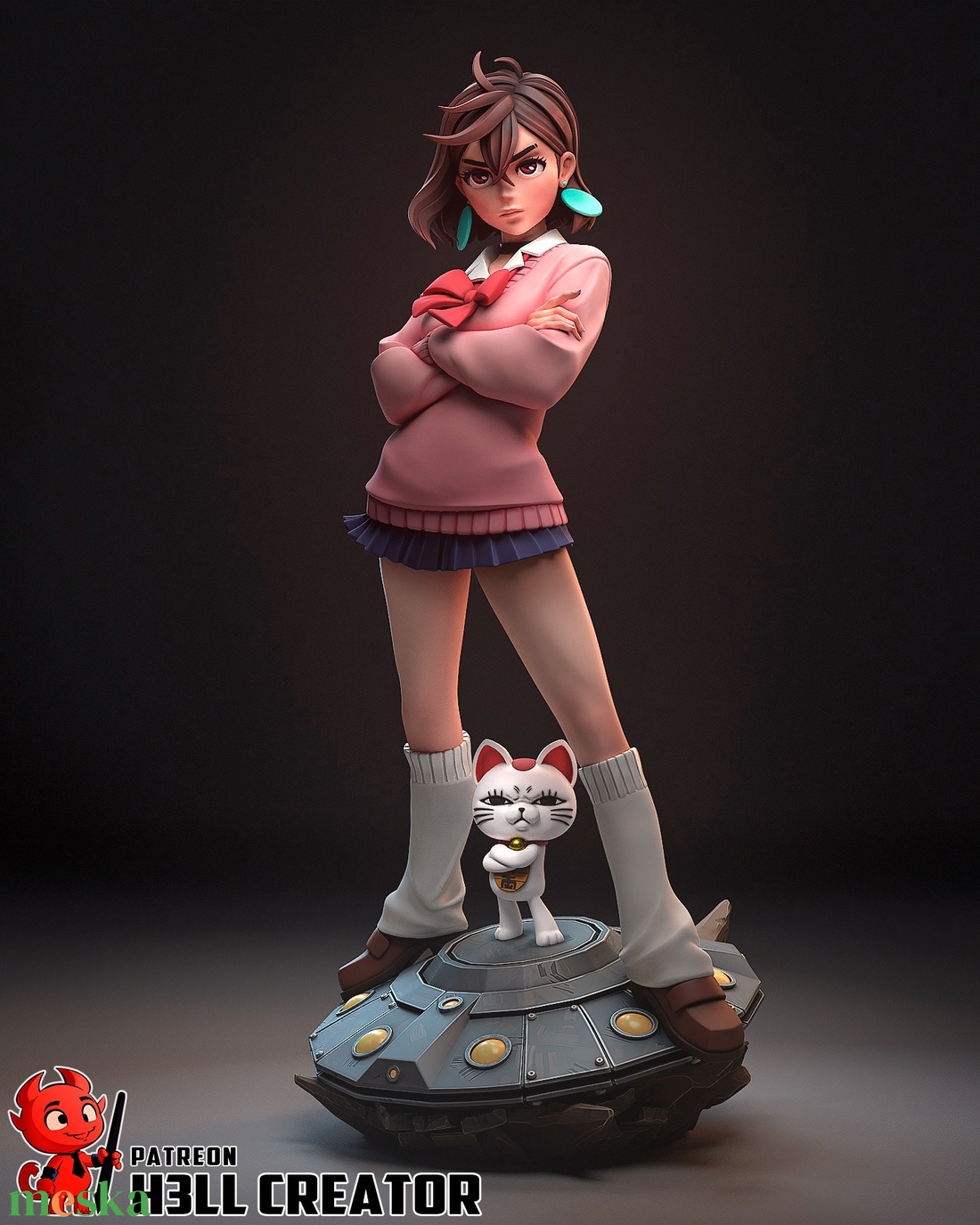Momo Ayase - DanDaDan - művészet - makett, modell - Meska.hu Momo Ayase - DanDaDan - művészet - makett, modell - Meska.hu