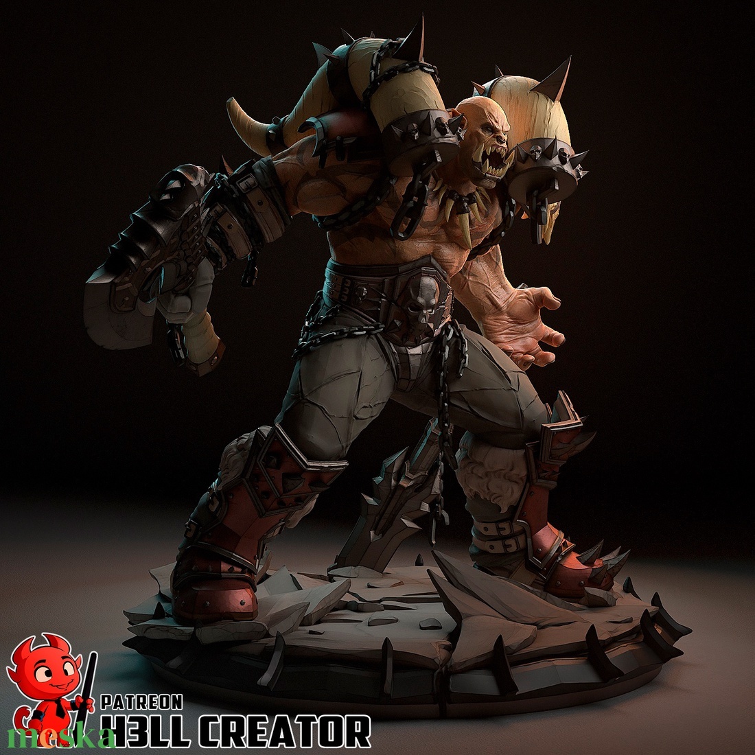Garrosh Hellscream - World of Warcraft - művészet - makett, modell - Meska.hu