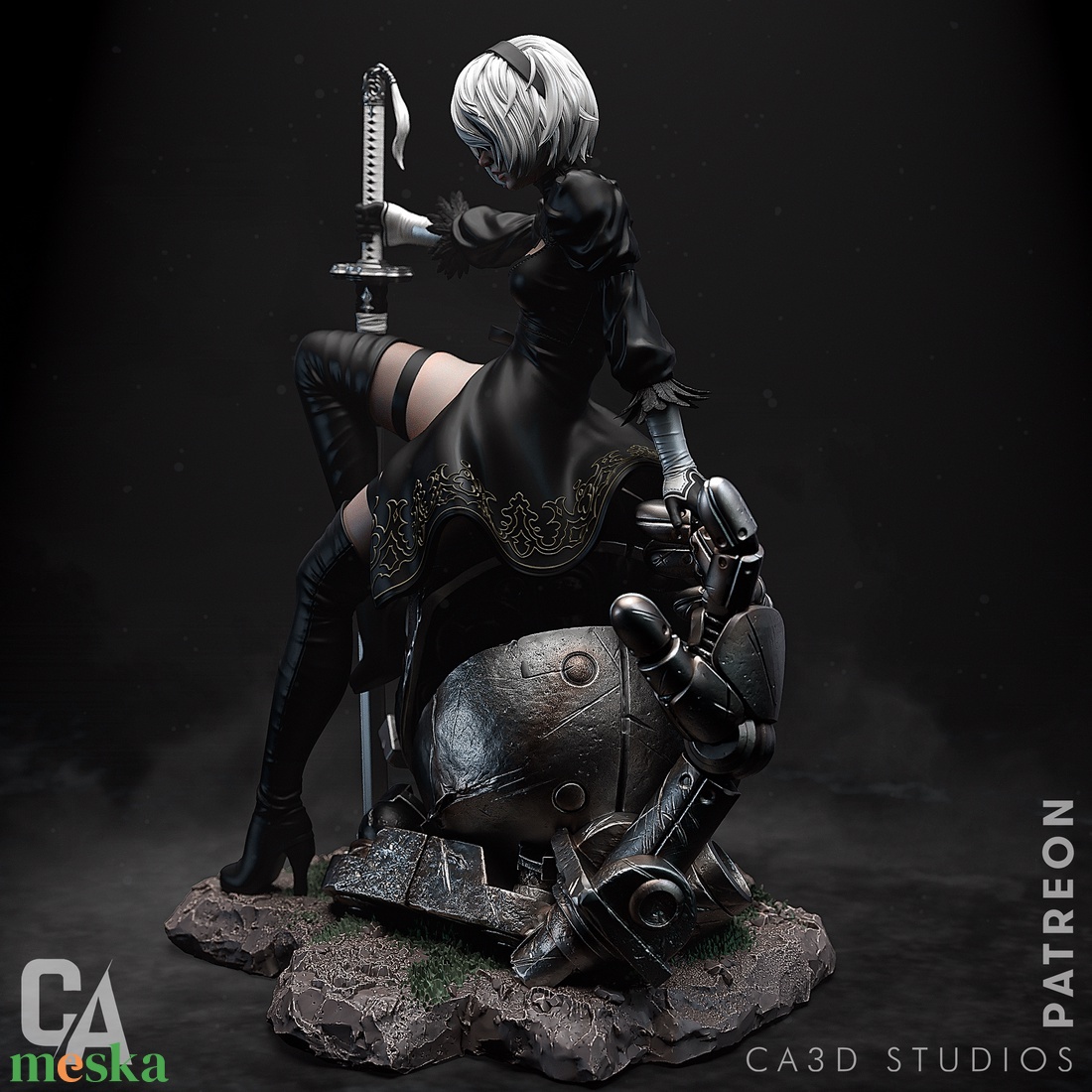 2B - Nier: Automata - művészet - makett, modell - Meska.hu 2B - Nier: Automata - művészet - makett, modell - Meska.hu