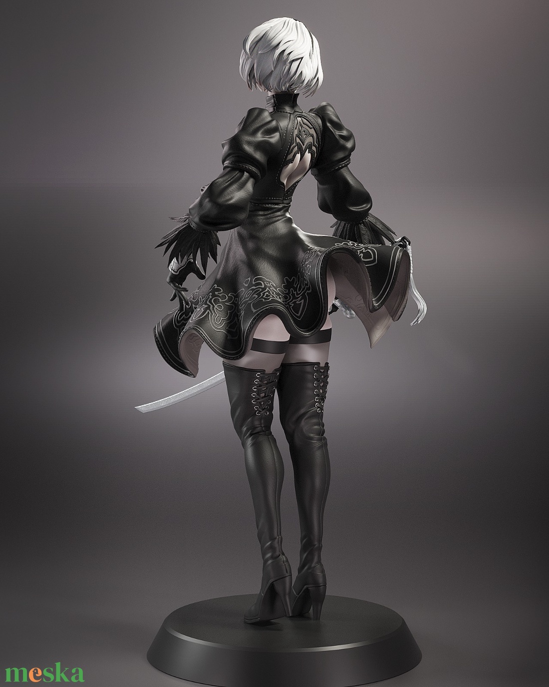 2B v2 - Nier: Automata - művészet - makett, modell - Meska.hu 2B v2 - Nier: Automata - művészet - makett, modell - Meska.hu
